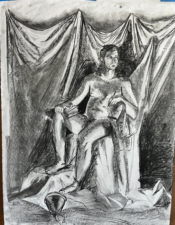 Charcoal Long Pose